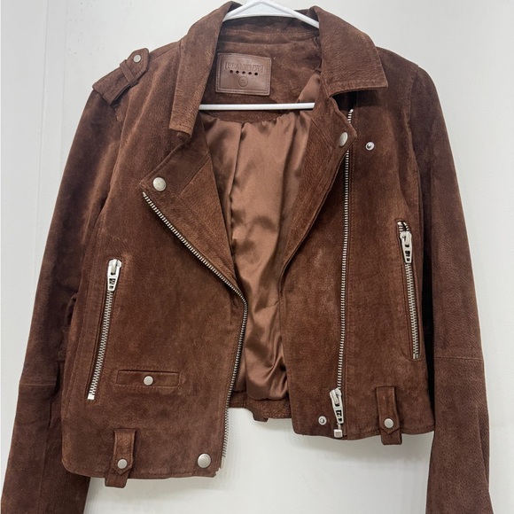 BlankNYC brown suede moto jacket - Picture 2 of 5